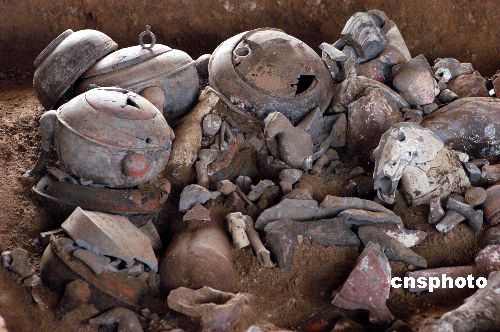 青州现大型汉墓陪葬坑 保存较好颇为罕见(组图)