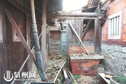中国侨网陈氏祖厝部分建筑坍塌