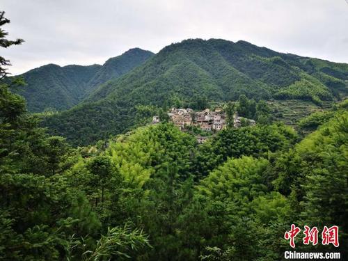 中国侨网家住绿水青山之间，浙江丽水人与自然相依相伴。　范宇斌　摄
