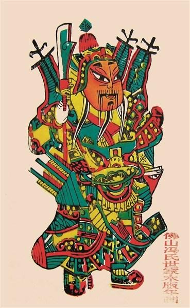 中国侨网佛山木版年画中的“门神” 