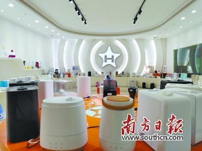 中国侨网佛山市金星徽电器有限公司的产品展厅。王谦 摄