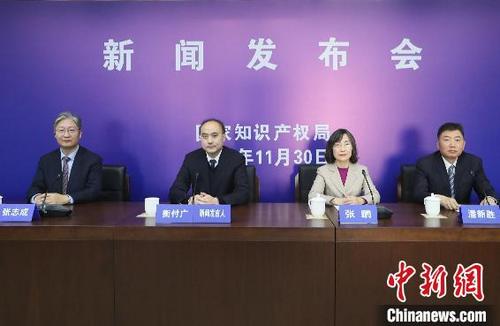 中国侨网国家知识产权局举行11月例行新闻发布会。　国家知识产权局 供图