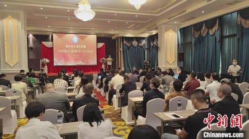中国侨网中泰经贸合作交流会现场。　温州市经济和信息化局供图
