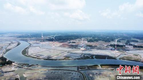 中国侨网孟加拉国科巴风电项目实景图 山西建投安装集团 供图
