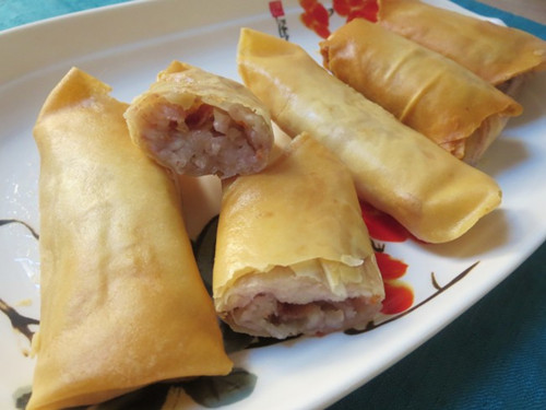 冬日的餐桌就差一份香脆可口的芋丝春卷了