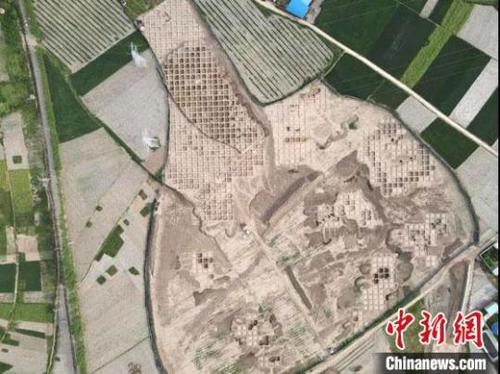 中国侨网图为圪垯川遗址发掘区正射影像。(资料图)张鹏摄