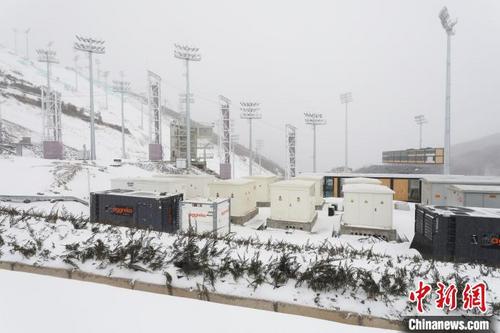 中国侨网图为云顶滑雪公园雪景。　武殿森　摄